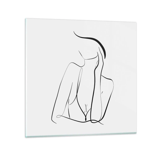 Obraz na skle - Na vlně snů - 30x30 cm