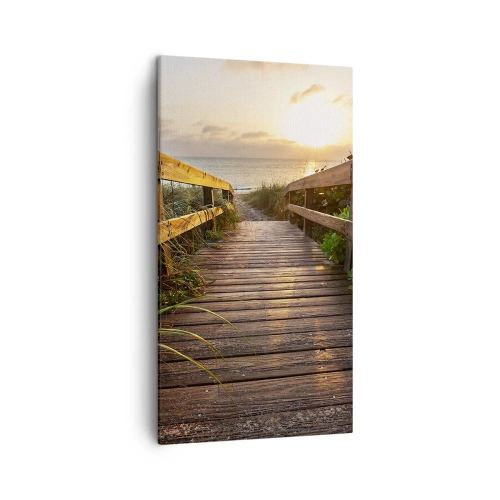 Obraz na plátně - A přímo ke břehu - 45x80 cm