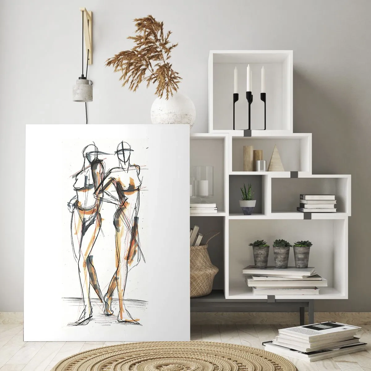 Obraz na skle - Studie šarmu - 50x70 cm