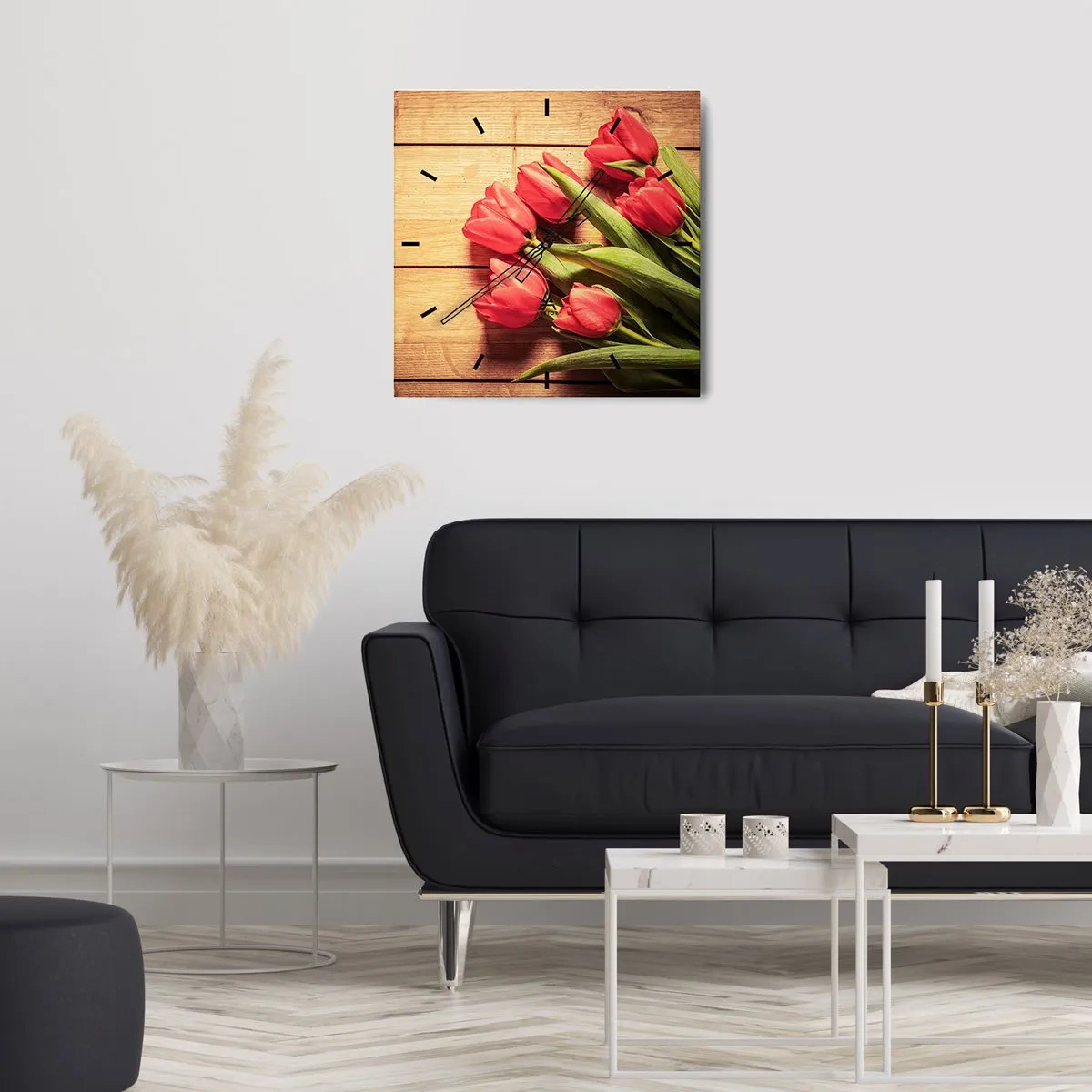 Nástěnné hodiny - Jarní vyznání - 40x40 cm