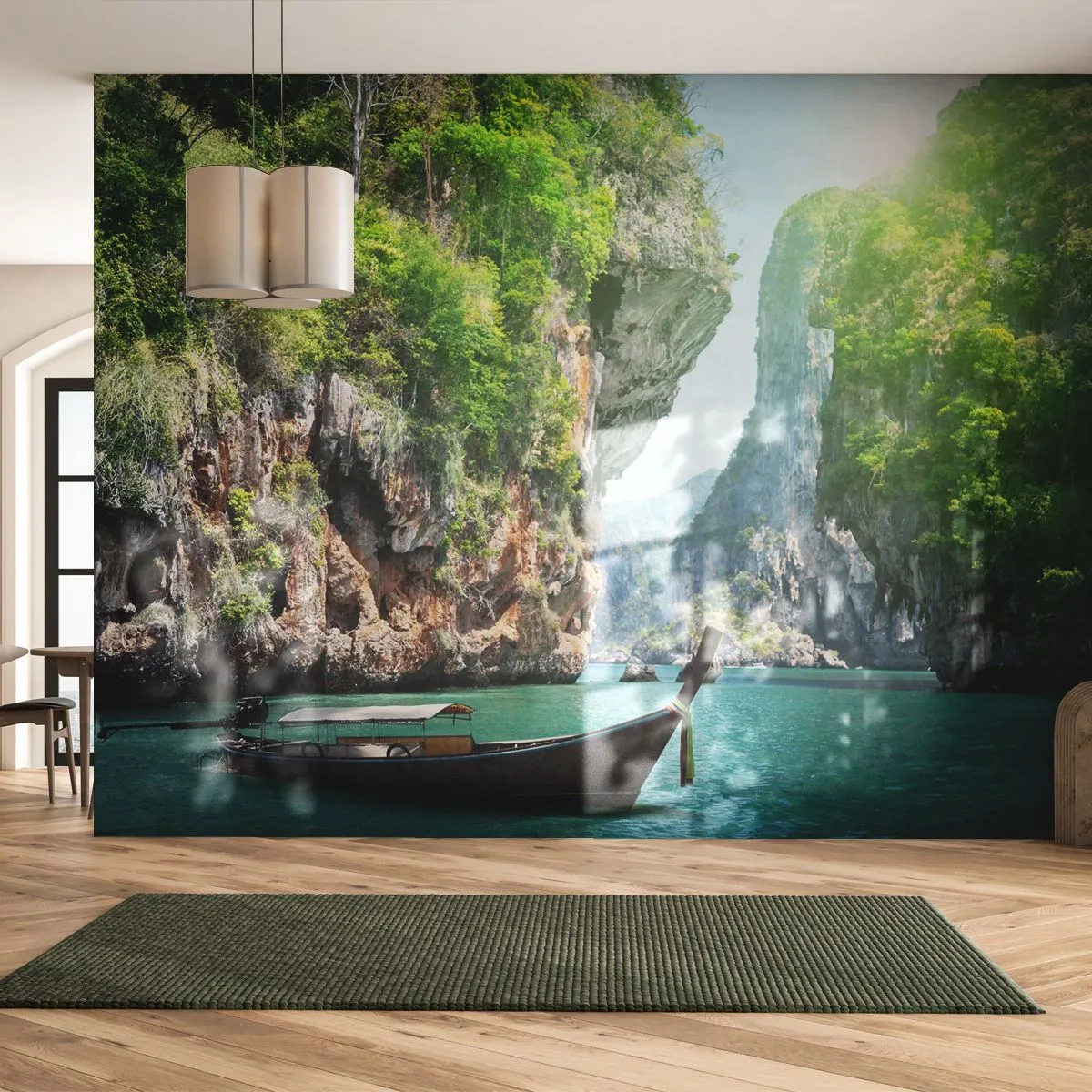 Fototapeta Premium Canvas - Pozvánka na exotickou cestu - Krajina, Thajsko, Moře - 250x175 cm