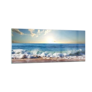 Obraz na skle - Pohyb a nehybnost zároveň - 100x40 cm