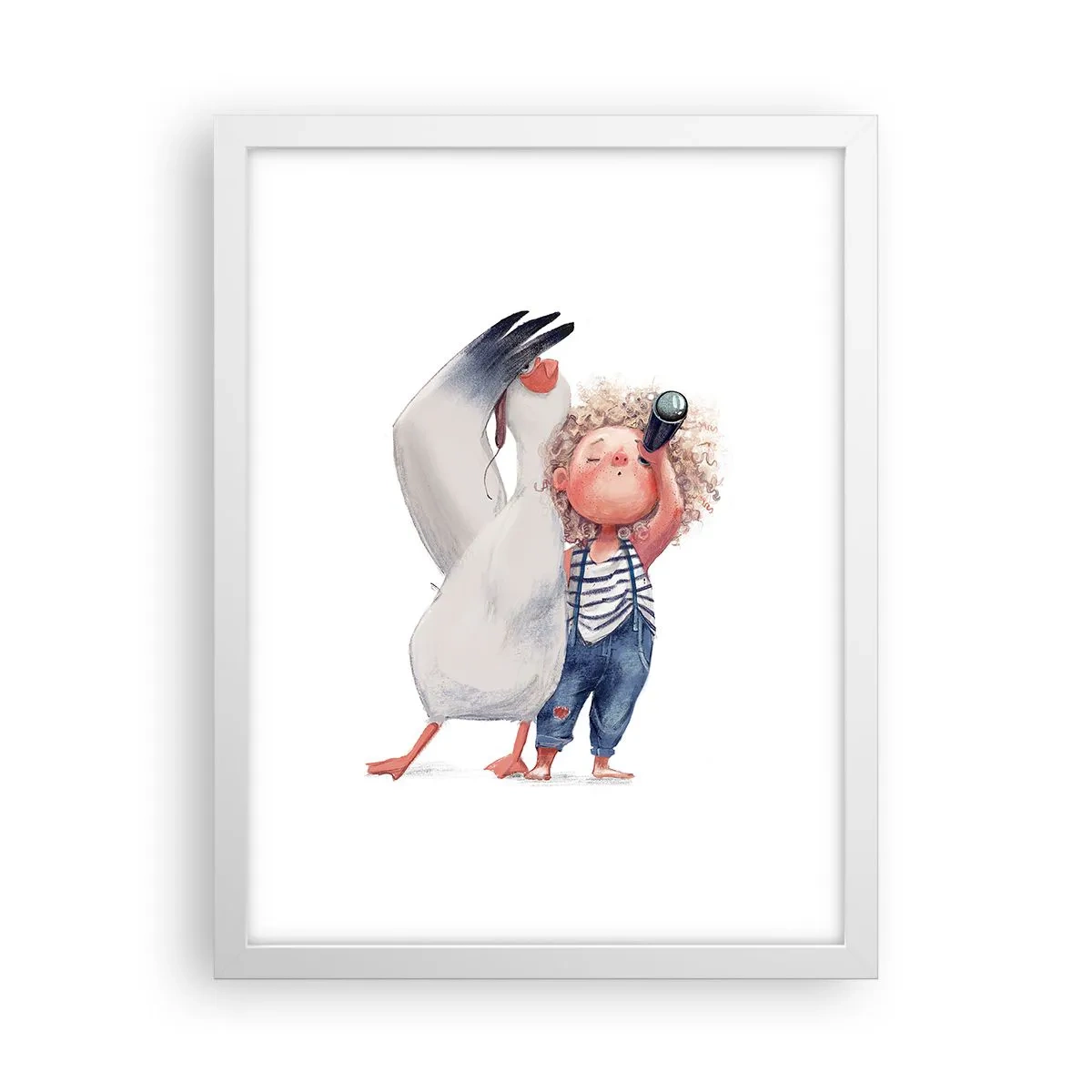 Plakát v bílém rámu - Plán na skvělou cestu - 30x40 cm