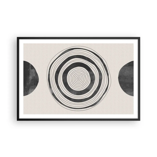 Plakát v černém rámu - Důležité je to, co je uprostřed - 91x61 cm