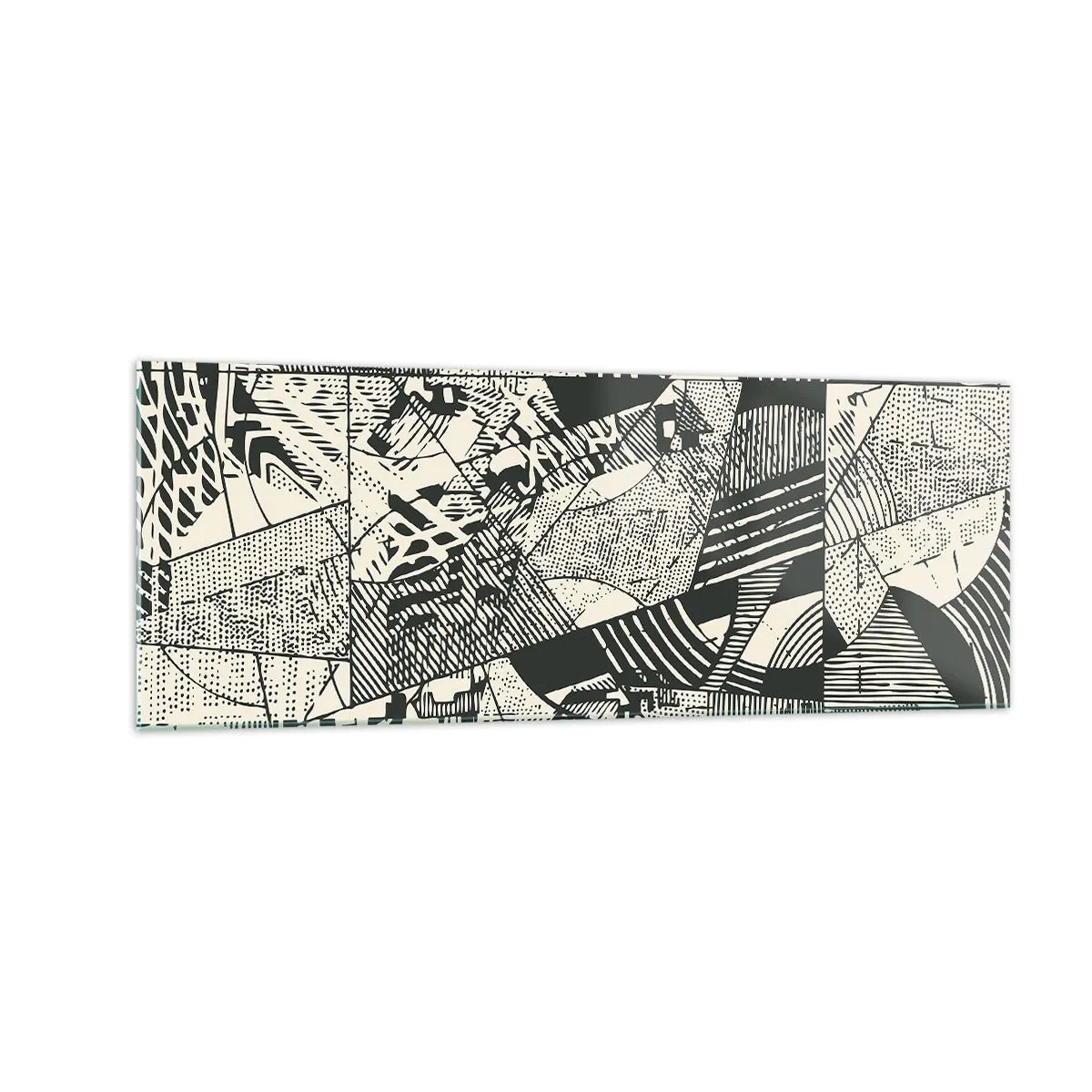 Obraz na skle - Dynamika současnosti - 140x50 cm