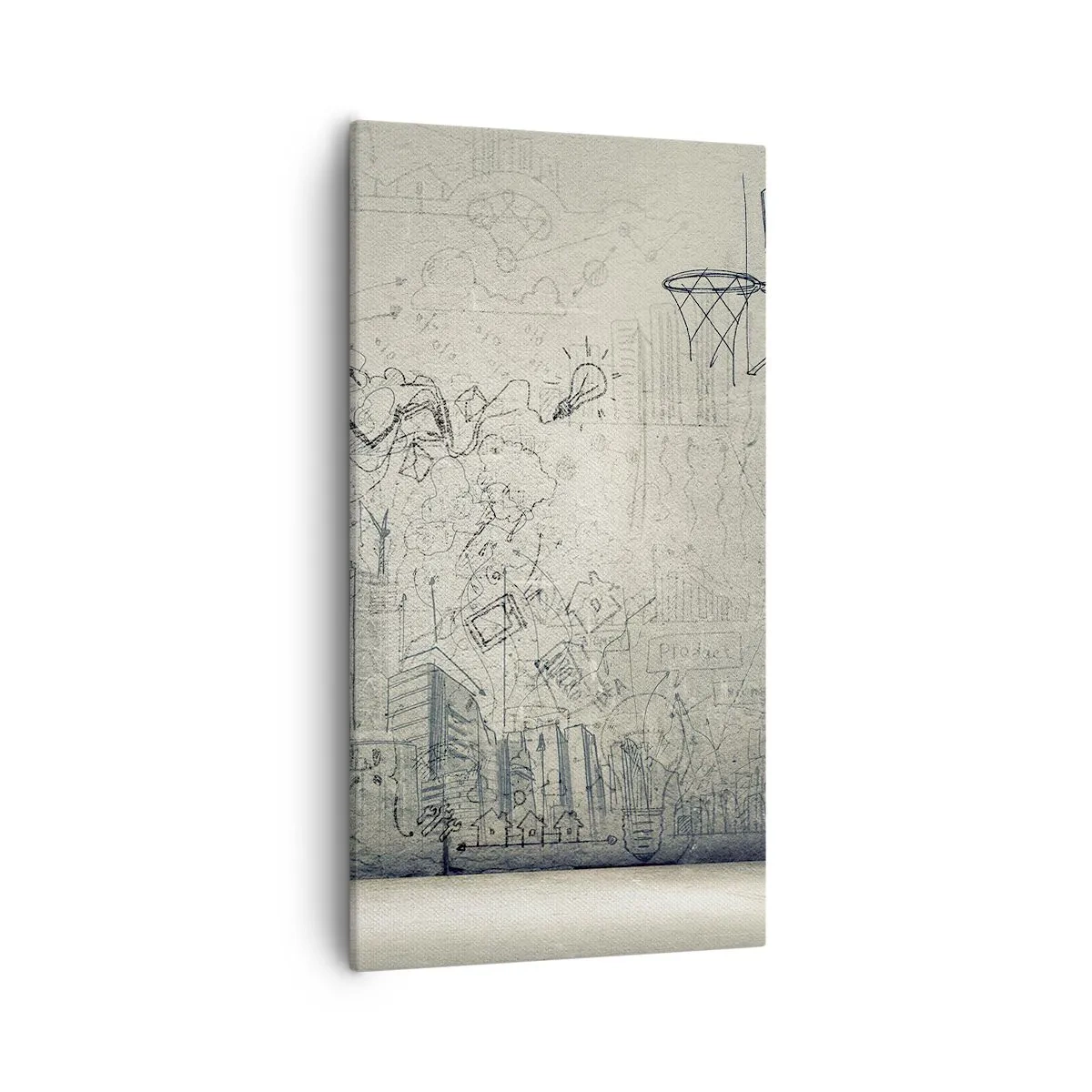 Obraz na plátně - Můj skvělý městský život - 55x100 cm