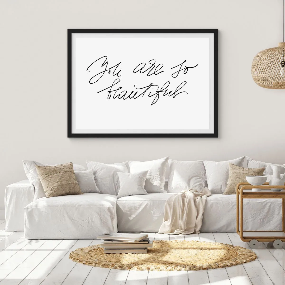 Plakát v černém rámu - Opravdu, věřte… - 100x70 cm