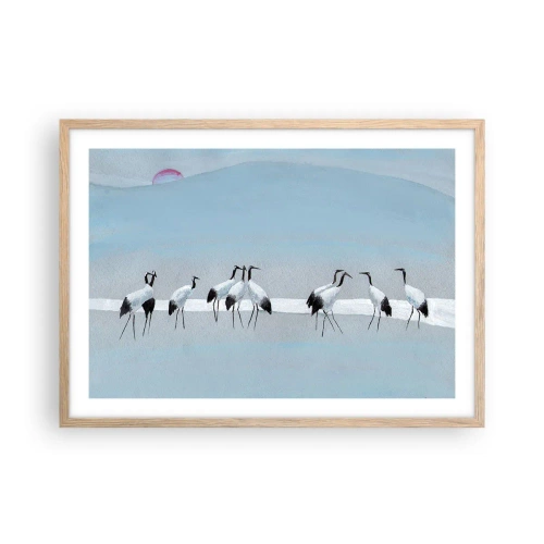 Plakát v rámu světlý dub - Po horkém dni - 70x50 cm