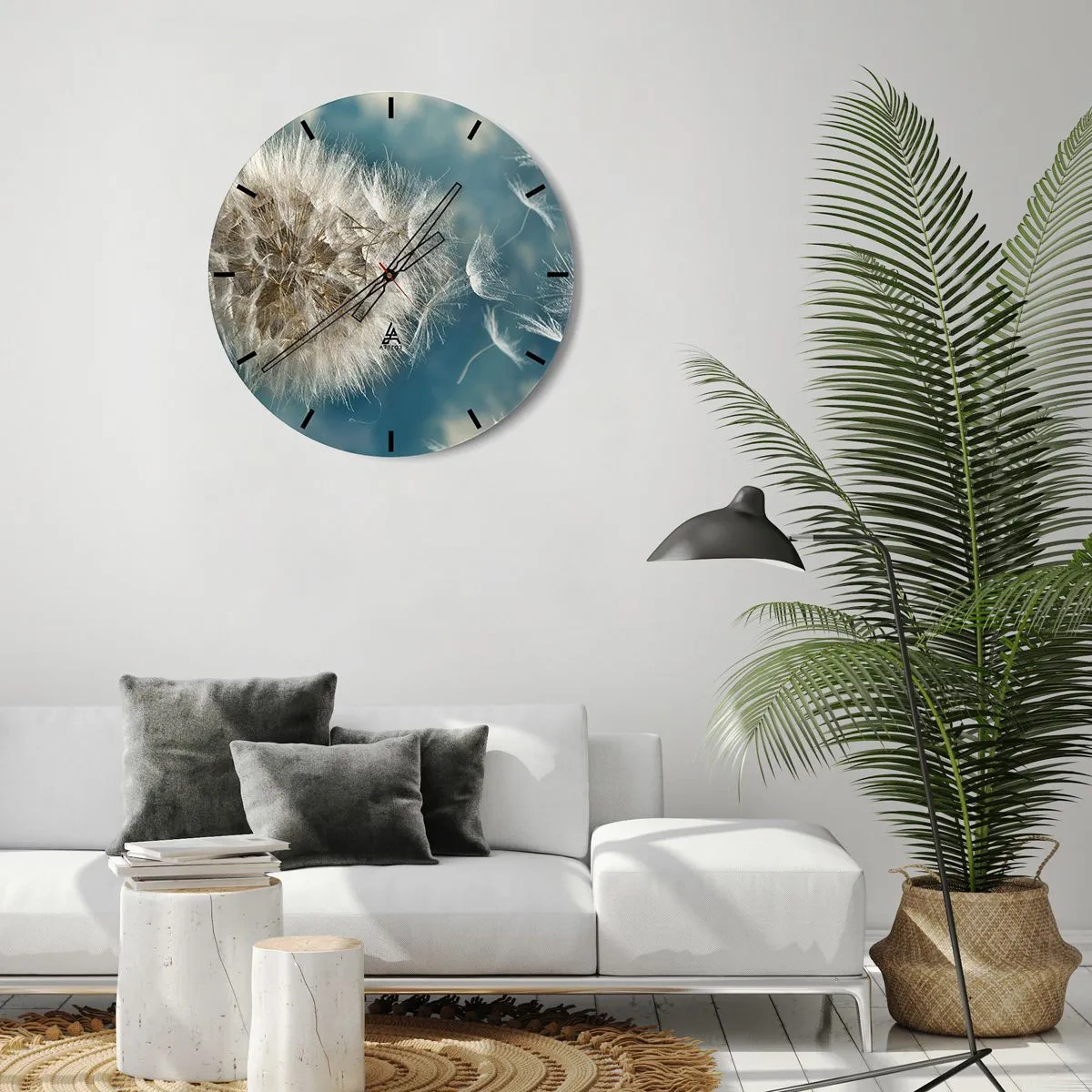 Nástěnné hodiny - Dech anděla - 30x30 cm