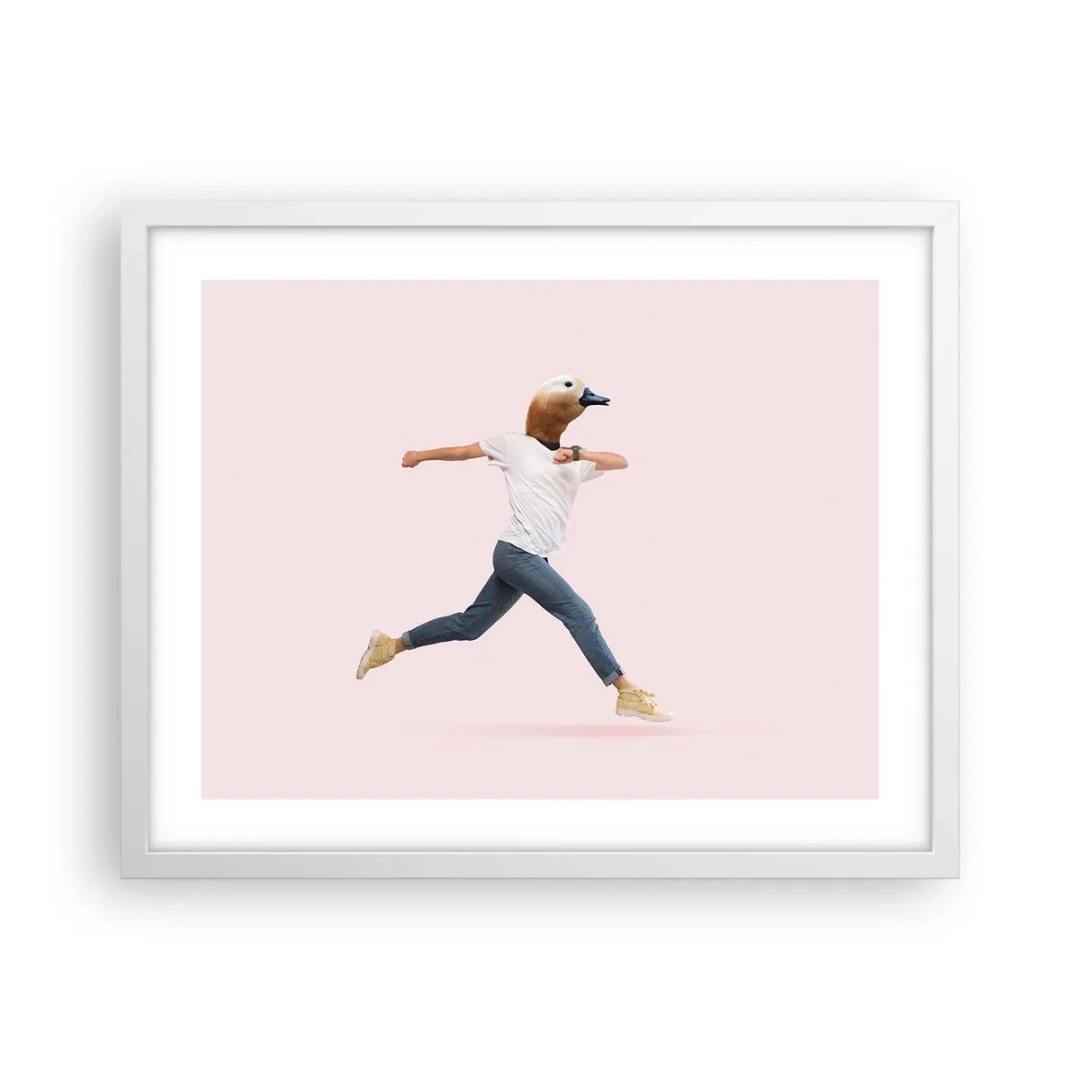 Plakát v bílém rámu - Špetka absurdity - 50x40 cm