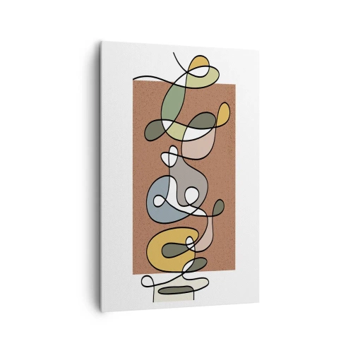 Obraz na plátně - Abstrakce, která stojí za úsměv - 80x120 cm