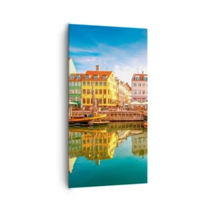 Obraz na plátně - U vody hladké jako zrcadlo - 65x120 cm