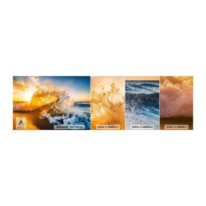 Vzor Fototapety Samolepicí Deluxe Sticker - Hra v písku - Mávat, Moře, Voda - 100x30 cm