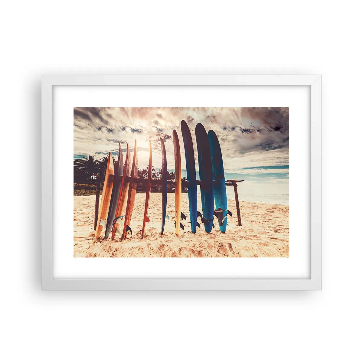 Plakát v bílém rámu - Dobrou noc, nashle zítra. - 40x30 cm