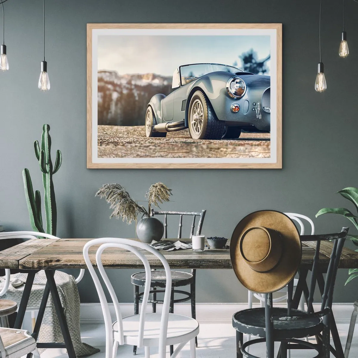 Plakát v rámu světlý dub - Protože na stylu záleží - 91x61 cm