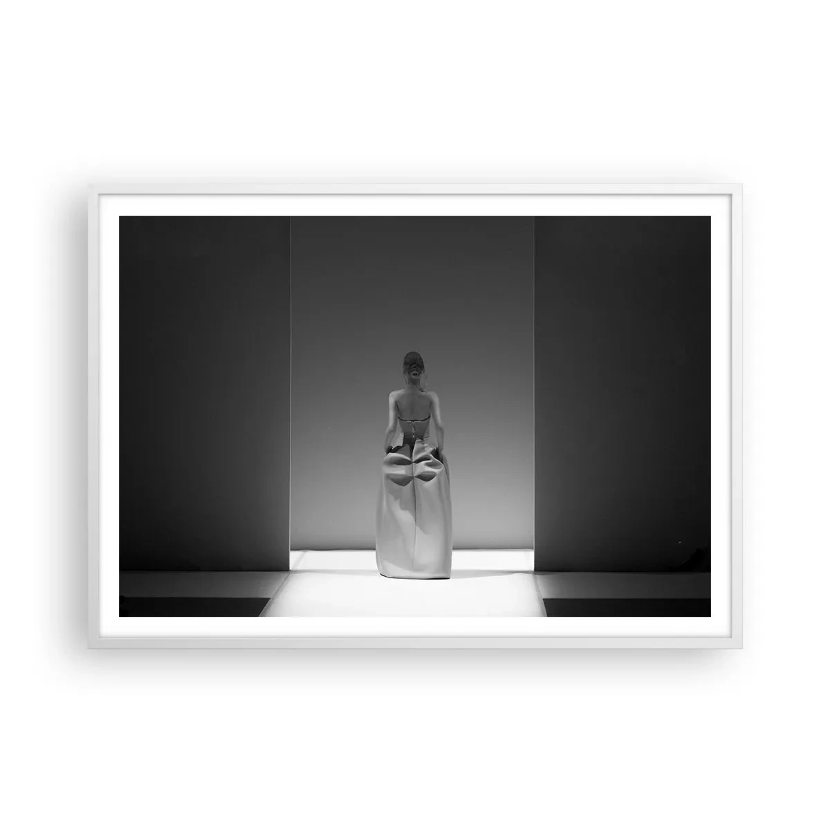 Plakát v bílém rámu - Rafinovaná jednoduchost - 100x70 cm