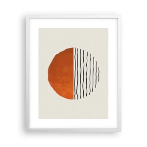 Plakát v bílém rámu - V japonské atmosféře - 40x50 cm