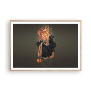 Plakát v rámu světlý dub - Kouzlo čarodějnice - 100x70 cm