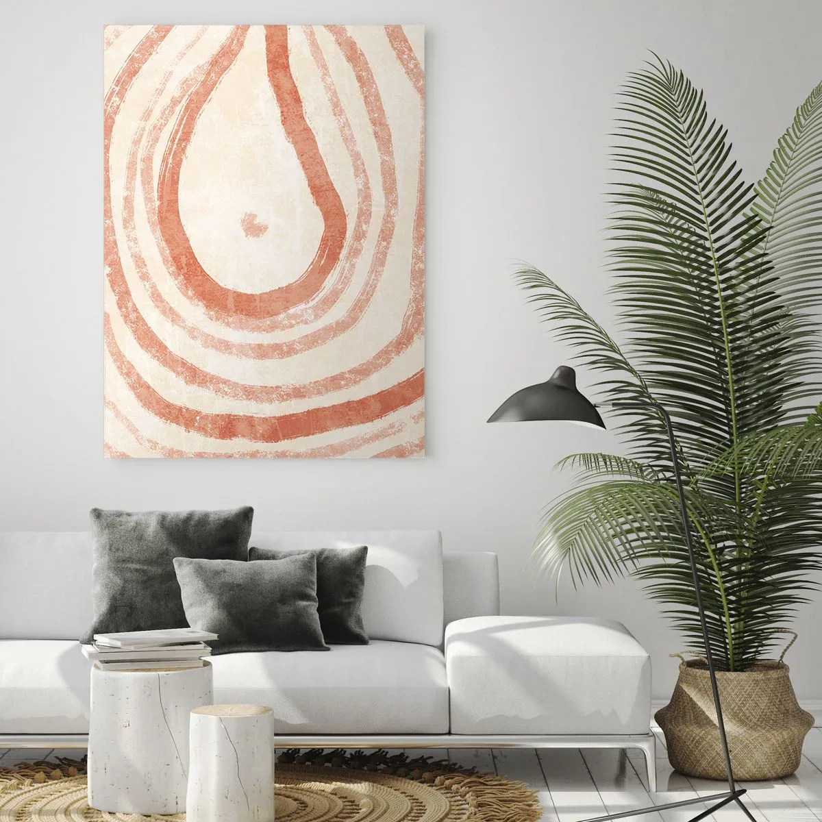 Obraz na skle - Korálové kruhy – kompozice - 70x100 cm