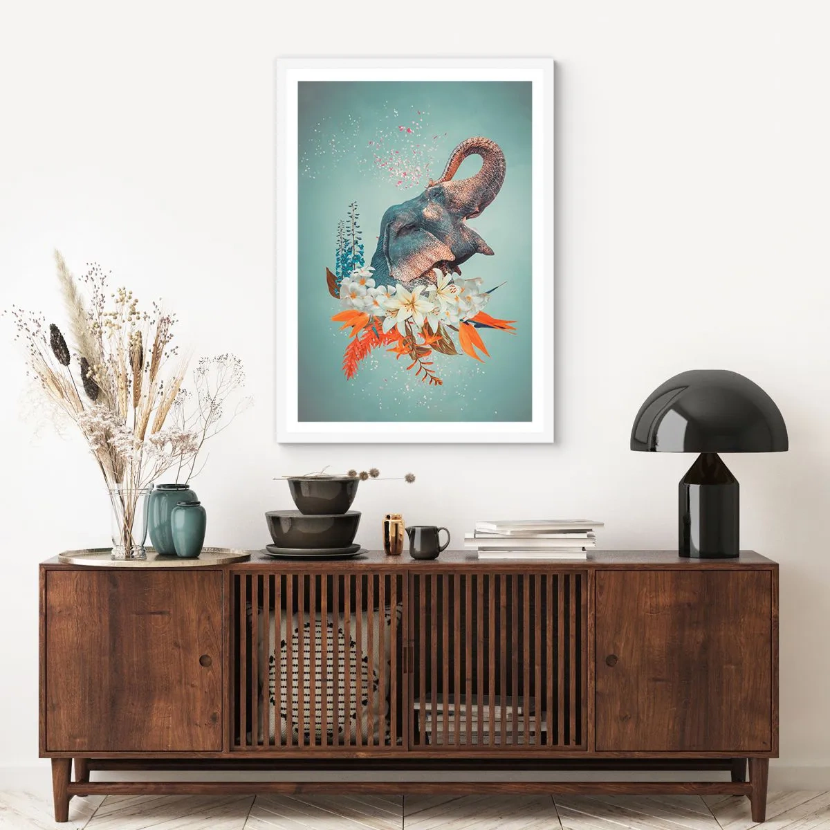 Plakát v bílém rámu - Řev radosti - 61x91 cm
