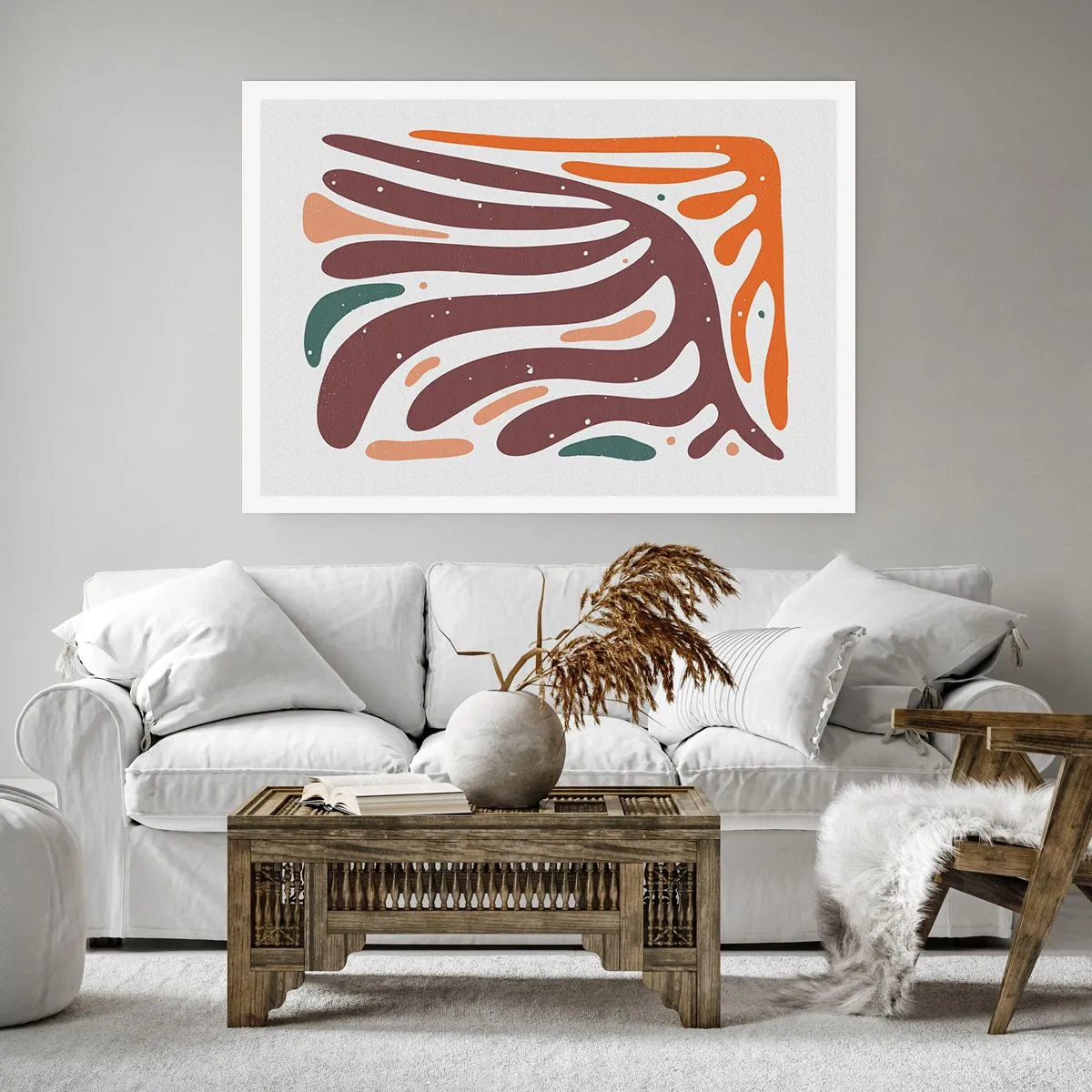 Plakát - Organická a radiální kompozice - 91x61 cm