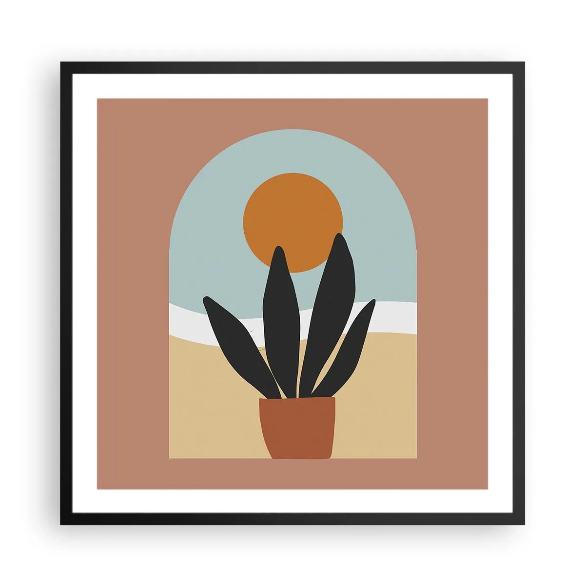 Plakát v černém rámu - Malé radosti - 60x60 cm