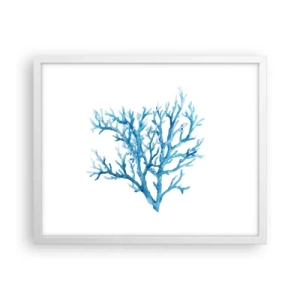 Plakát v bílém rámu - Mořský filigrán - 50x40 cm