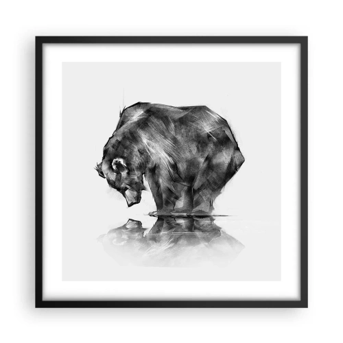 Plakát v černém rámu - Je příjemné se sekat s někým blízkým - 50x50 cm