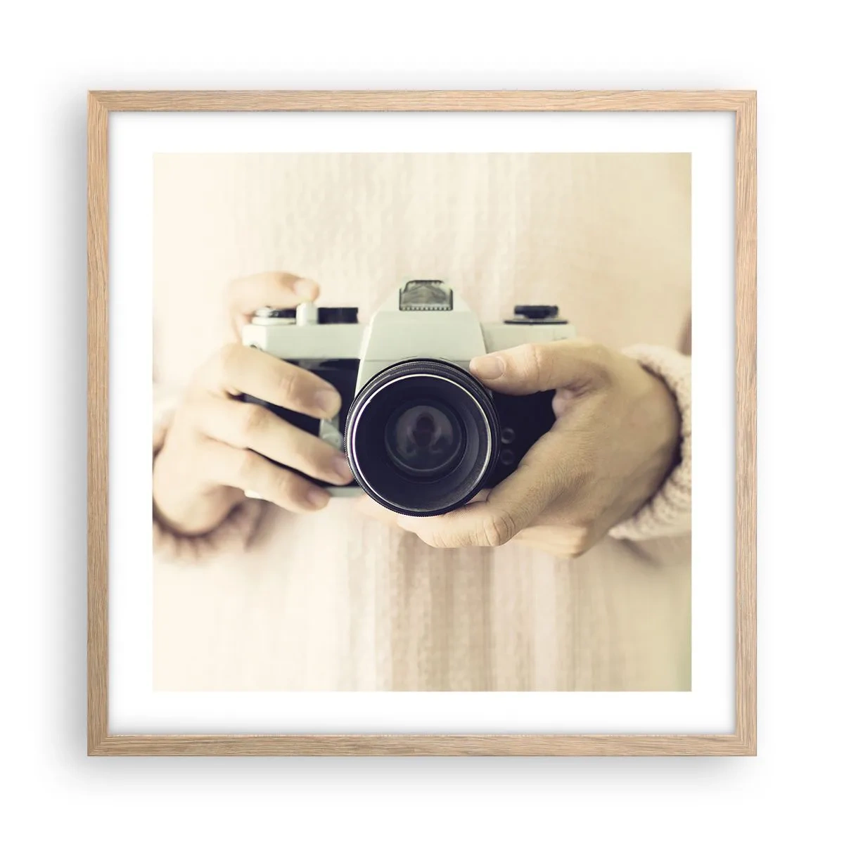 Plakát v rámu světlý dub - Pro více informací… - 50x50 cm