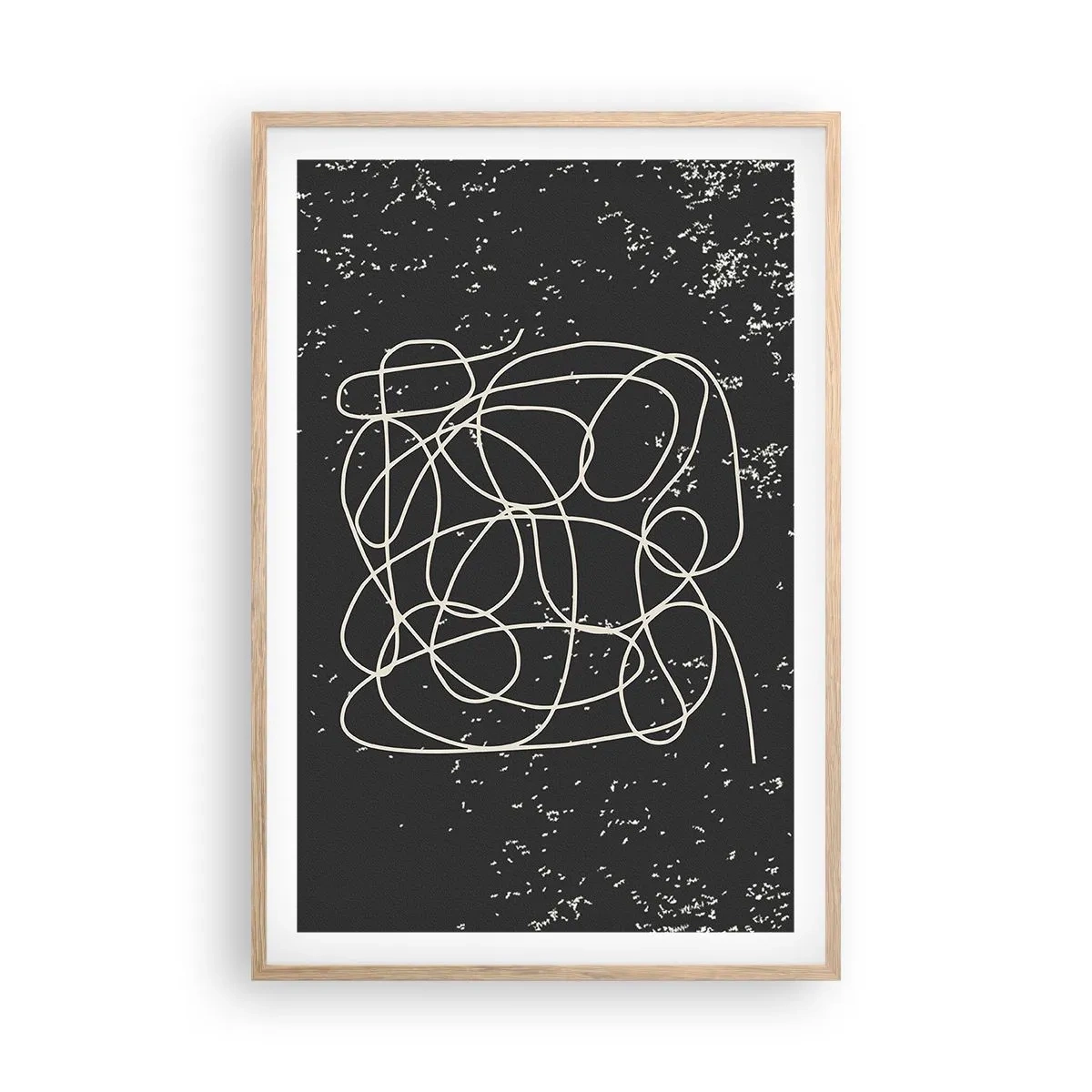 Plakát v rámu světlý dub - Toulání myslí - 61x91 cm