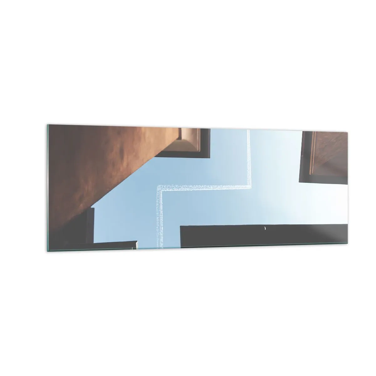 Obraz na skle - Nad městským labyrintem - 140x50 cm