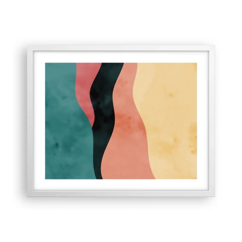 Plakát v bílém rámu - Kompatibilní nesoulad - 50x40 cm