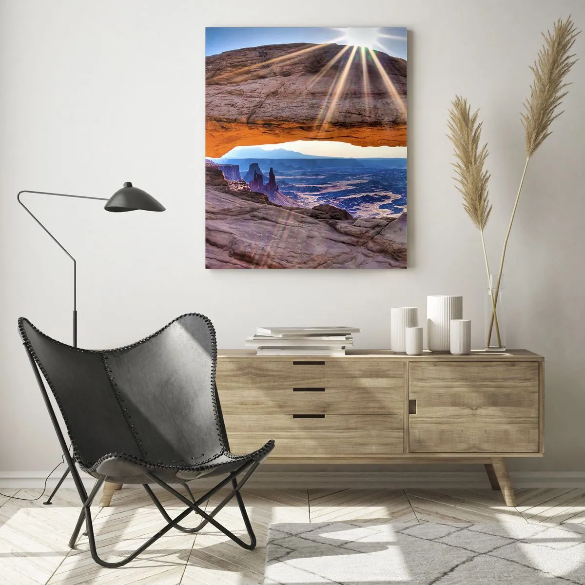 Obraz na skle - Skalní branou - 50x70 cm
