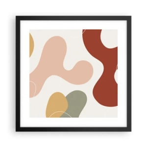 Plakát v černém rámu - Klikyháky - 40x40 cm