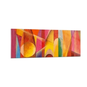 Obraz na skle - Katedrála slunce - 140x50 cm