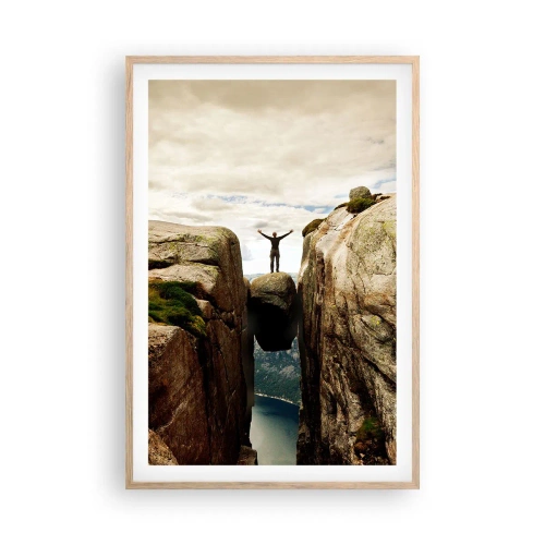 Plakát v rámu světlý dub - Jak se cítím?! - 61x91 cm