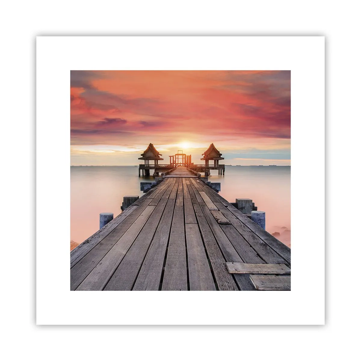 Plakát - Západ na východě - 30x30 cm