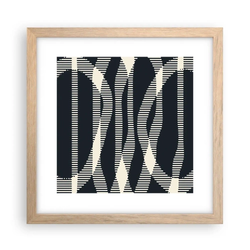 Plakát v rámu světlý dub - Pokus o prolomení temnoty - 30x30 cm