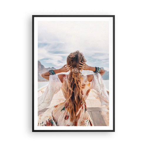 Plakát v černém rámu - Na cestě ke štěstí - 70x100 cm