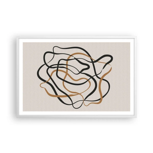 Plakát v bílém rámu - Všechno se pokroutilo - 91x61 cm