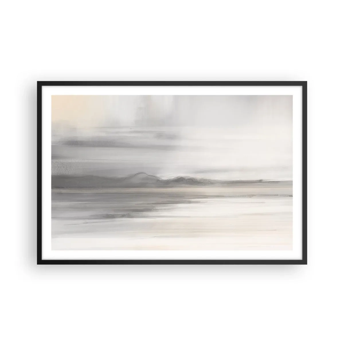 Plakát v černém rámu - Zamyšlená dálka - 91x61 cm