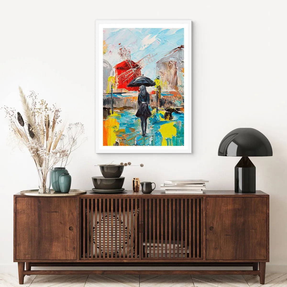 Plakát v bílém rámu - Pařížské legendy - 30x40 cm