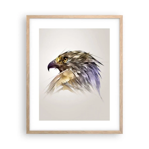 Plakát v rámu světlý dub - Portrét bojovníka - 40x50 cm