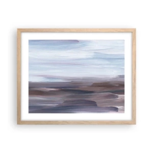 Plakát v rámu světlý dub - Živly: voda - 50x40 cm