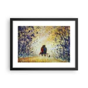 Plakát v černém rámu - Magický okamžik - 40x30 cm