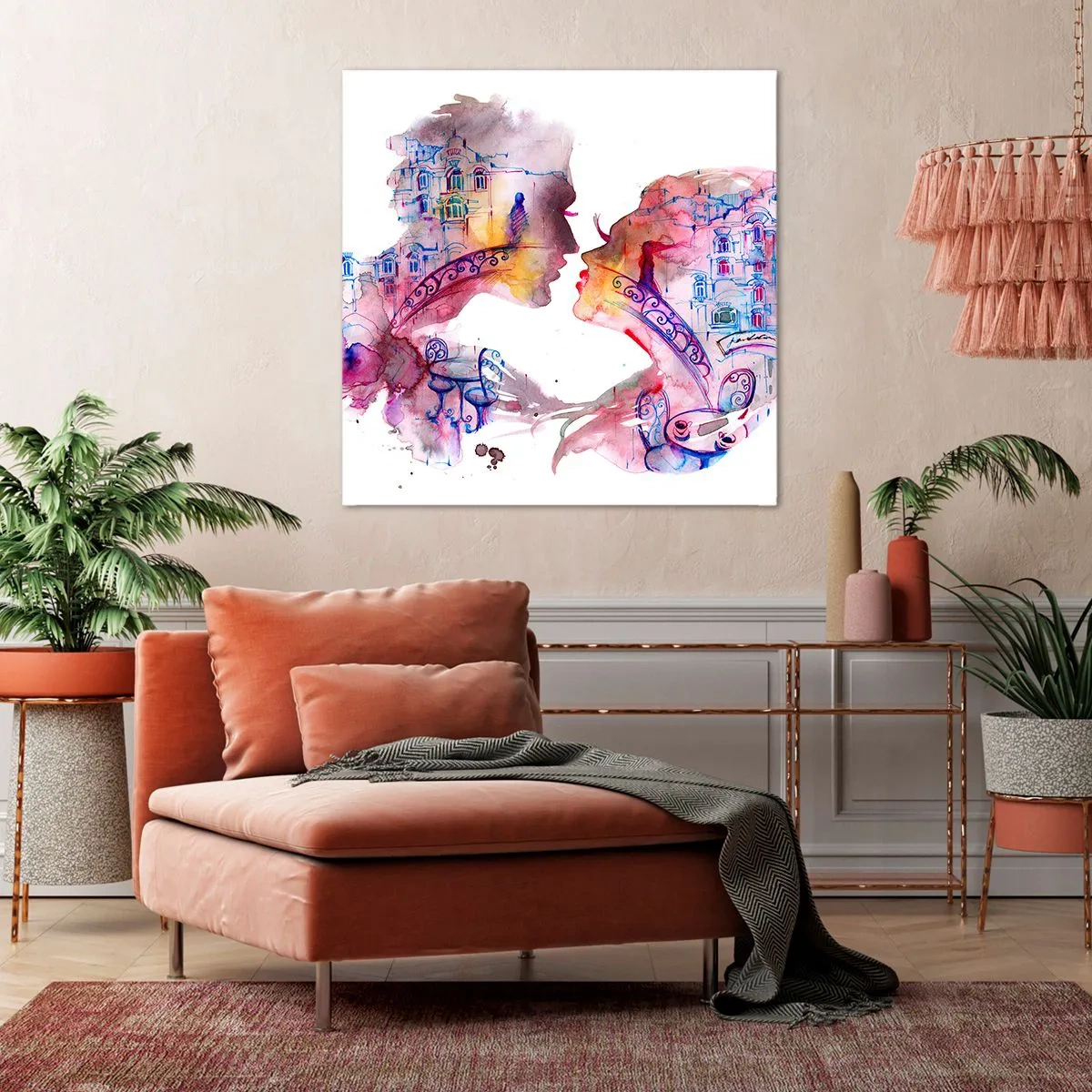 Obraz na plátně - Tajemný most vzdychání - 40x40 cm