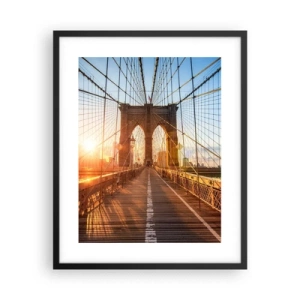 Plakát v černém rámu - Na zlatém mostě - 40x50 cm