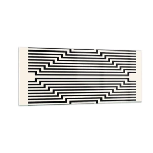 Obraz na skle - Geometrická iluze - 100x40 cm