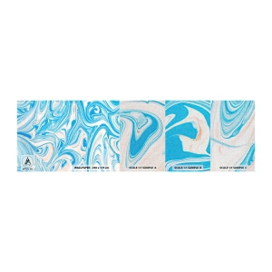 Vzor Fototapety Premium Canvas - Cákance v tyrkysu - Abstrakce, Kus, Moderní vzor - 100x30 cm