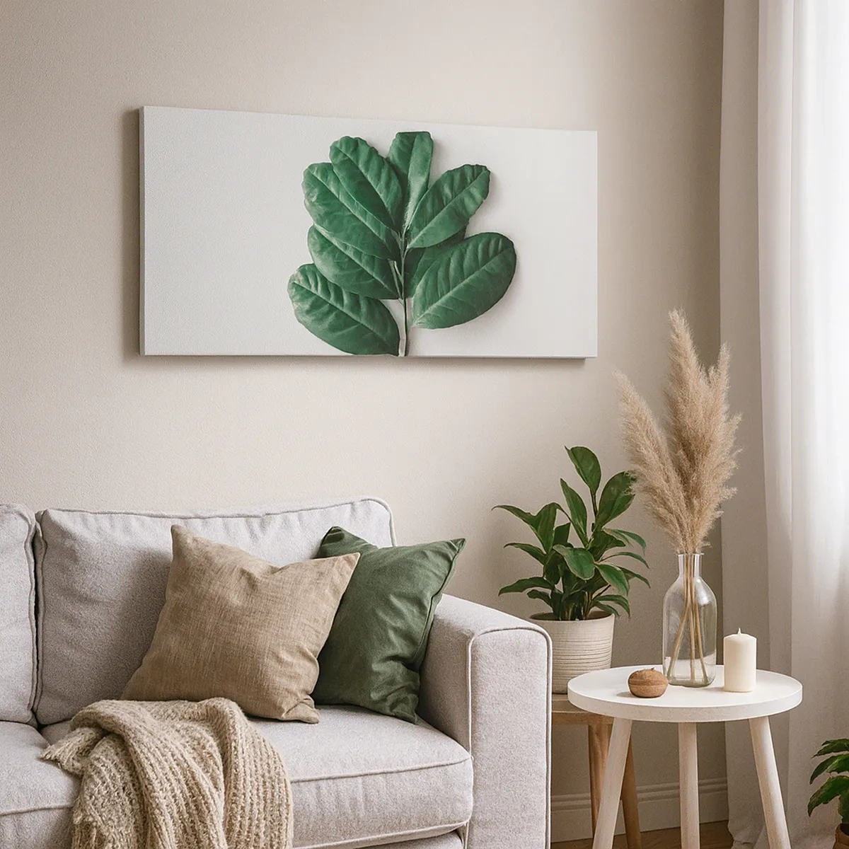 Obraz na plátně - Kresba samotné přírody - 30x30 cm